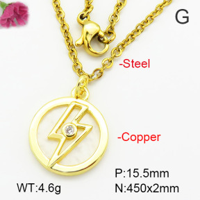 Fashion Copper Necklace  F7N400563avja-G030