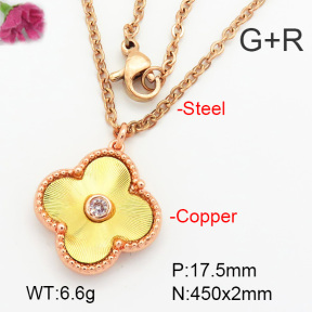 Fashion Copper Necklace  F7N400567baka-G030