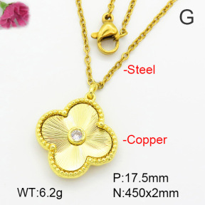Fashion Copper Necklace  F7N400572baka-G030