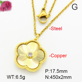 Fashion Copper Necklace  F7N400577baka-G030