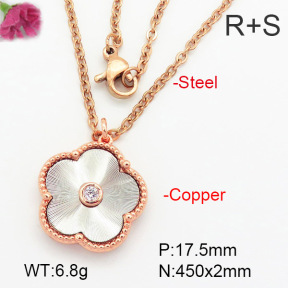 Fashion Copper Necklace  F7N400581baka-G030