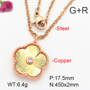 Fashion Copper Necklace  F7N400582baka-G030