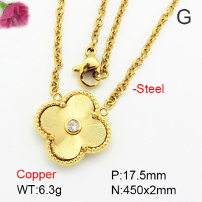 Fashion Copper Necklace  F7N400586baka-G030