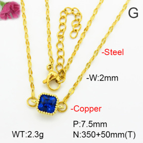 Fashion Copper Necklace  F7N400606aaik-G030