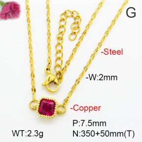 Fashion Copper Necklace  F7N400608aain-G030