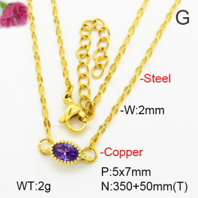 Fashion Copper Necklace  F7N400612aahm-G030