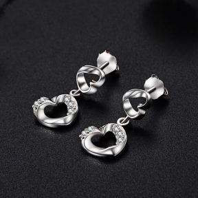 925 Silver Earrings  E:18.3*8.5mm  JE0585vhoo-M112  DDS00464