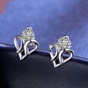 925 Silver Earrings  E:10.6*7.6,main stone：3.5mm  JE0589bhki-M112  DDS00491