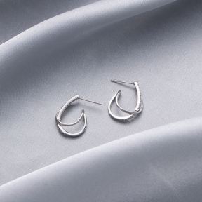 925 Silver Earrings  E:2.8g  JE0593aimp-M112  DDSDR005426