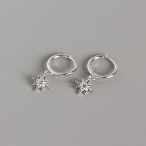 925 Silver Earrings  12*21mm,1.3g  JE0644vhmk-Y05  YHE0105