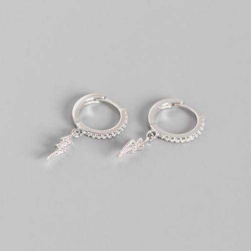 925 Silver Earrings  22.5*8.5mm,1.3g  JE0666aiii-Y05  YHE0148