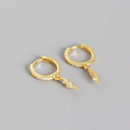 925 Silver Earrings  22.5*8.5mm,1.3g  JE0667aiii-Y05  YHE0148