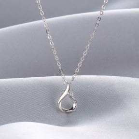 925 Silver Necklace  N:1.0g  JN0571vhha-M112  DDSDD005425