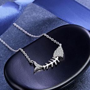 925 Silver Necklace  N:42+5cm,P:19.5*9.9mm  JN0573aino-M112  DDS00489