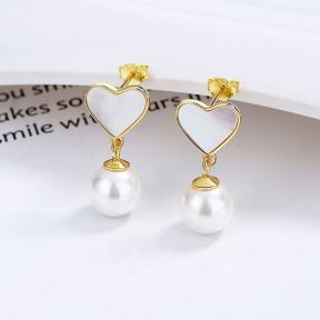 925 Silver Earrings   WT:2.2g  W:10.2mm,Beads:8mm  JE0696vhmp-Y06  A-22-12