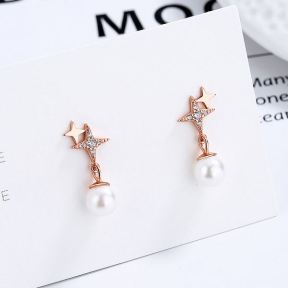 925 Silver Earrings   WT:1.52g  7.9*20mm  JE0698bhii-Y06  A-22-11