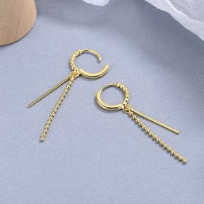 925 Silver Earrings   WT:1.95g  45*9.2mm  JE0712vhoj-Y06  
A-13-9