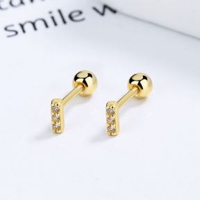 925 Silver Earrings   WT:0.5g  4mm  JE0740bhbl-Y06  
A-18-9