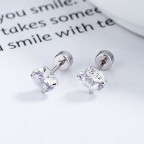 925 Silver Earrings   WT:1.39g  6mm  JE0756bhjp-Y06  
A-10-21