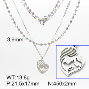 Mother's Day  SS Necklace  7N2000140bbml-908
