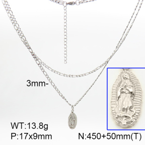 SS Necklace  7N2000163bbov-908