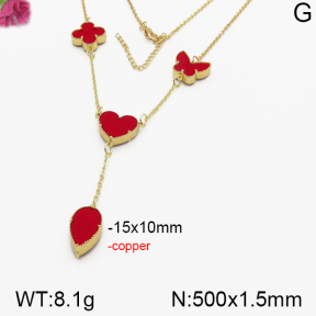 Fashion Copper Necklace  F5N400269bbov-J137