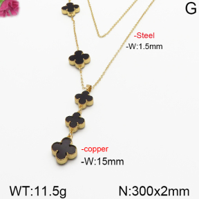 Fashion Copper Necklace  F5N400341bbov-J137