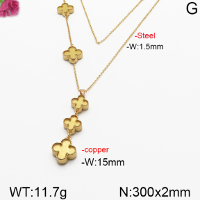 Fashion Copper Necklace  F5N400345bbov-J137
