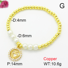 Fashion Copper Bracelet  F7B400179ablb-L024