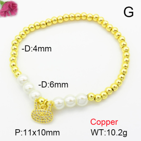 Fashion Copper Bracelet  F7B400222ablb-L024