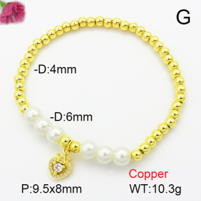 Fashion Copper Bracelet  F7B400225ablb-L024