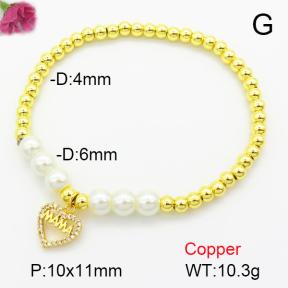 Fashion Copper Bracelet  F7B400236ablb-L024