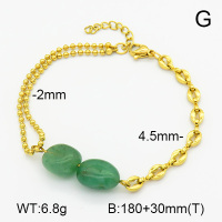 Green Aventurine  SS Bracelet  7B4000057vhha-908