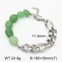 Green Aventurine  SS Bracelet  7B4000074bhia-908