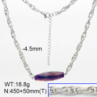 Agate  SS Necklace  7N4000069ahjb-908