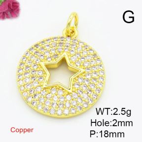 Fashion Copper Pendant  XFPC02908ablb-L017