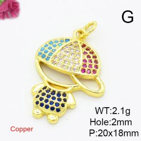 Fashion Copper Pendant  XFPC02930aakl-L017