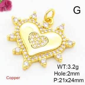 Fashion Copper Pendant  XFPC02958ablb-L017