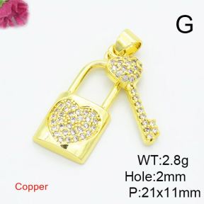 Fashion Copper Pendant  XFPC02981aakl-L017