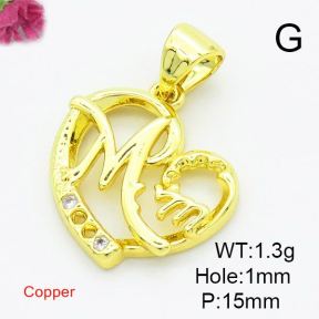 Fashion Copper Pendant  XFPC02997aajl-L017