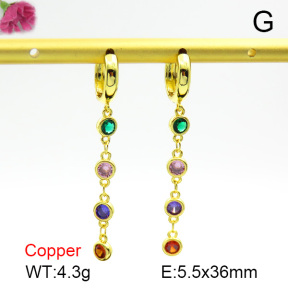 Cubic Zirconia  Fashion Copper Earrings  F7E400161vbnb-L017