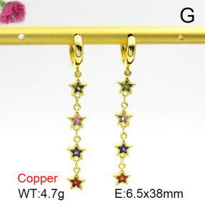 Cubic Zirconia  Fashion Copper Earrings  F7E400163vbnb-L017