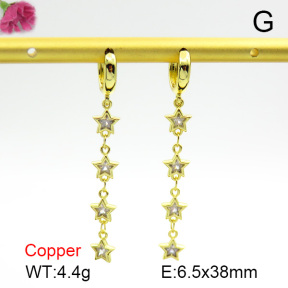 Cubic Zirconia  Fashion Copper Earrings  F7E400164vbnb-L017