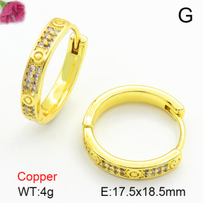 Cubic Zirconia  Fashion Copper Earrings  F7E400165bbov-L017