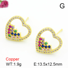 Cubic Zirconia  Fashion Copper Earrings  F7E400169vbmb-L017