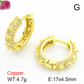 Cubic Zirconia  Fashion Copper Earrings  F7E400172bhva-L017