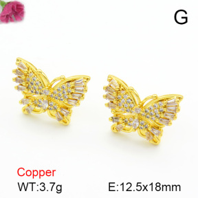 Cubic Zirconia  Fashion Copper Earrings  F7E400173vbnb-L017
