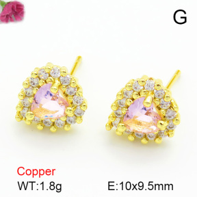 Cubic Zirconia  Fashion Copper Earrings  F7E400175vbmb-L017