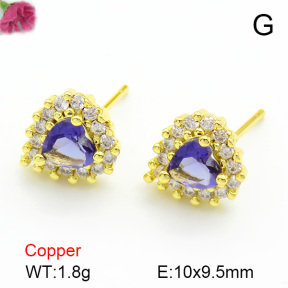 Cubic Zirconia  Fashion Copper Earrings  F7E400176vbmb-L017