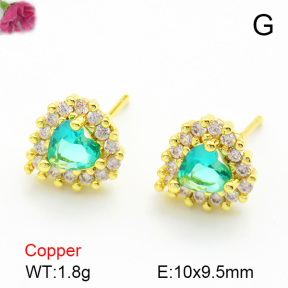 Cubic Zirconia  Fashion Copper Earrings  F7E400180vbmb-L017